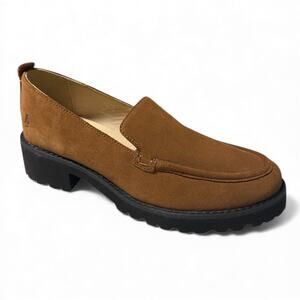 Hush Puppies Women's Lucy Loafer Dark Chestnut Suede SZ/10